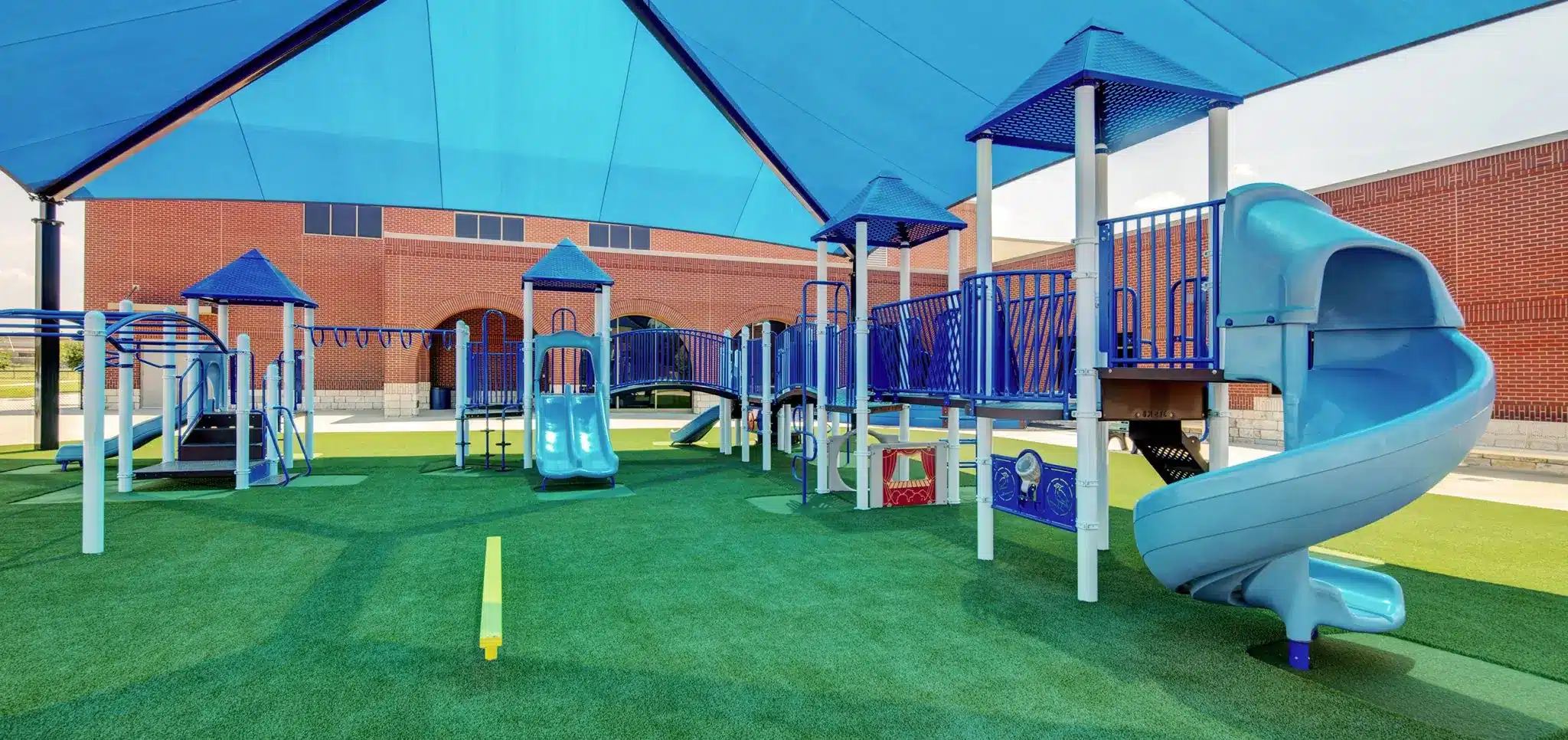 commercial playground grass installation 