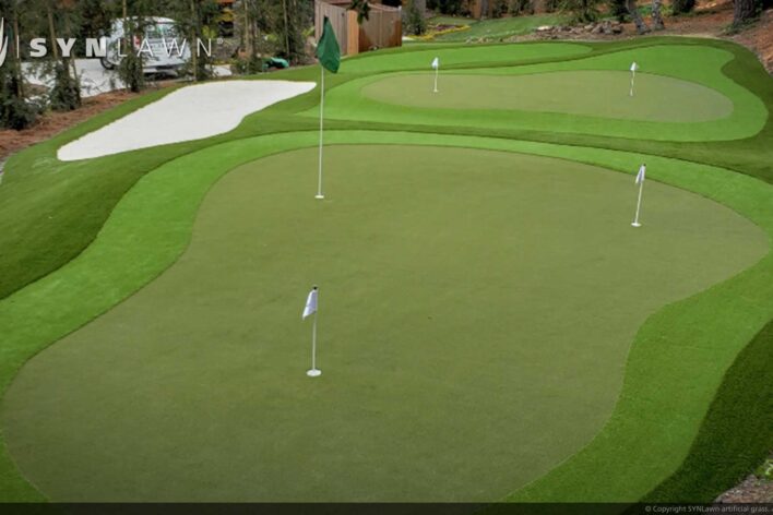 SYNLawn Jacksonville FL golf artificial grass for putting greens with slopes