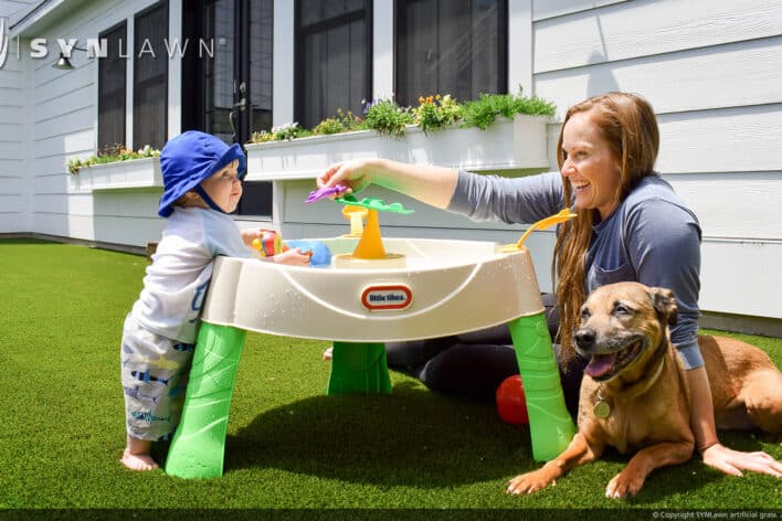 SYNLawn Jacksonville FL pets artificial grass safe for family dogs and kids