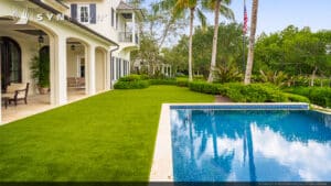 SYNLawn Jacksonville FL residential pool surround backyard