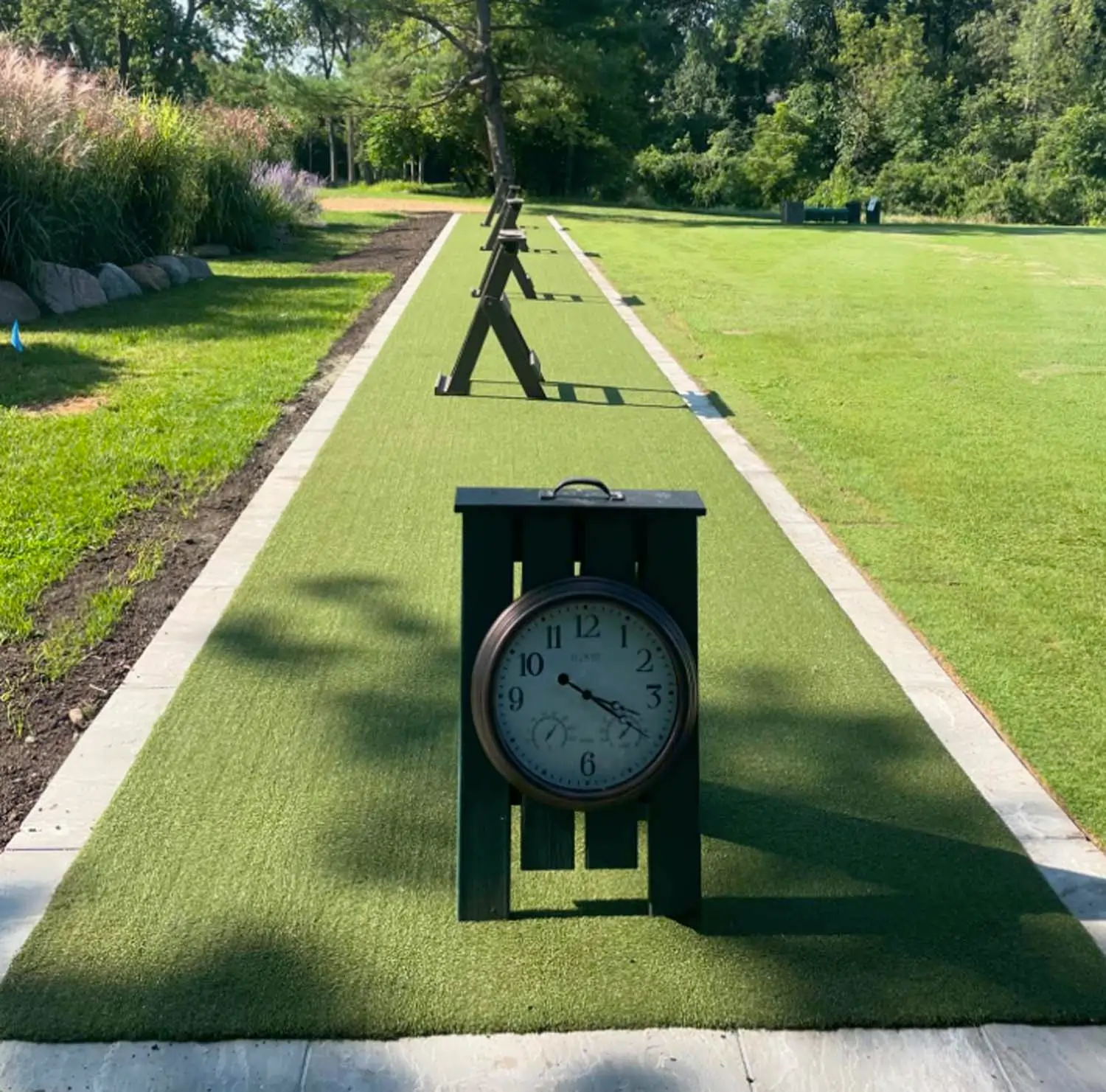 Commercial tee line installed by SYNlawn