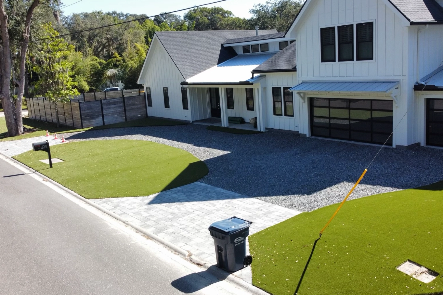 Artificial grass lawn installed by SYNLawn