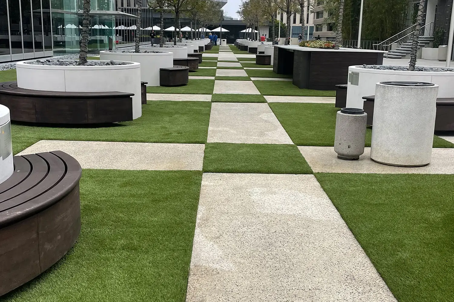 Commercial turf lawn installed by SYNLawn