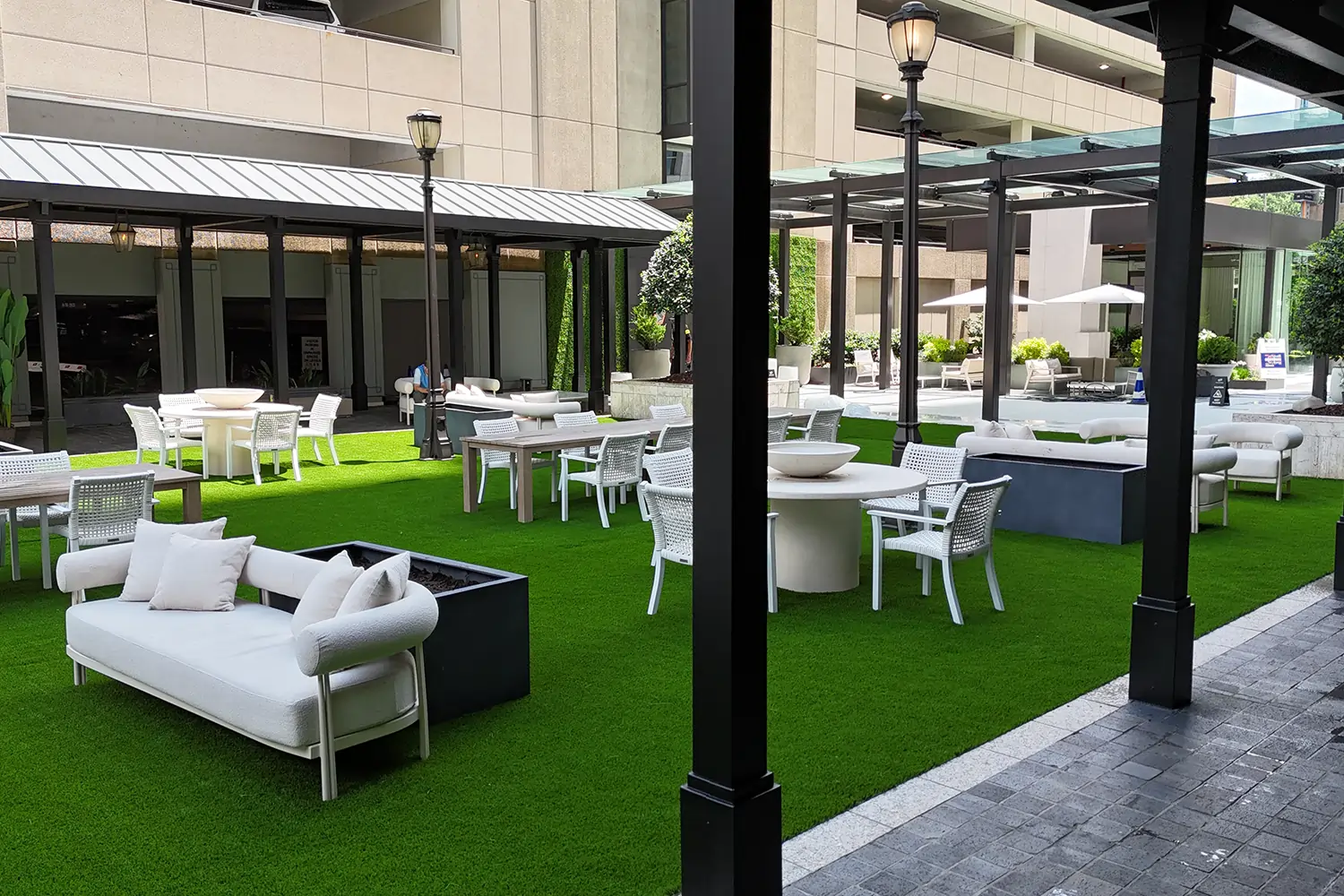 Commercial turf lawn installed by SYNLawn